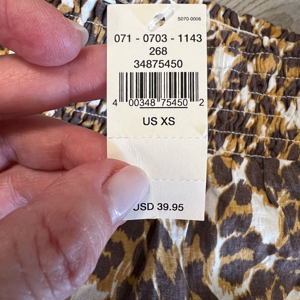 Aerie Cheetah Leopard Ruffle mini skirt Size XS - Picture 2 of 4